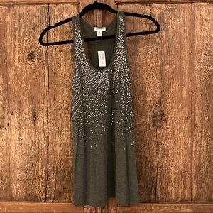NWT OLD NAVY GRAY SEQUINED TANK TOP—BRAND-NEW, NEVER WORN!